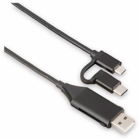 Vorschau: Hama 4in1 USB-Ladekabel 1 m