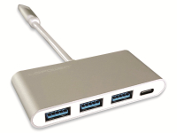 Vorschau: LC Power USB-Hub LC-HUB-C-PD-2, USB 3.0 Typ-C, 3-port, 60W PD
