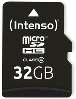 Vorschau: INTENSO MicroSDHC Card, 32 GB, CLASS 4,
