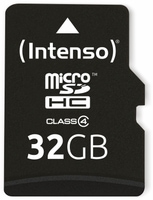 Vorschau: Intenso MicroSDHC Card, 32 GB, CLASS 4, INTENSO