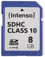Vorschau: SDHC Card INTENSO 3411460, 8 GB, Class 10