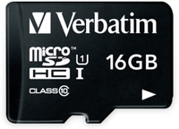 Vorschau: VERBATIM MicroSDHC Card 44010, 16 GB