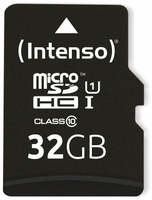 Vorschau: Intenso MicroSDHC Card 3423480, UHS-I, 32 GB