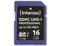 Vorschau: Intenso SDHC Card 3431470, 16 GB, Class 10, UHS-I