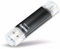 Vorschau: HAMA USB 3.0 Speicherstick Laeta Twin, 16 GB, 40 MB/s