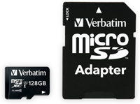 Vorschau: VERBATIM MicroSDXC Card Premium, 128 GB, Class 10, inkl. Adapter
