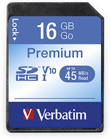 Vorschau: VERBATIM SDHC Card Premium, 16 GB, Class 10