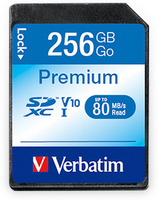 Vorschau: VERBATIM SDXC Card Premium, 256 GB, Class 10