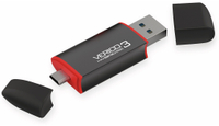 Vorschau: VERICO USB3.0 Stick Hybrid OTG, 128 GB, schwarz