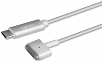 Vorschau: LOGILINK USB-C Ladekabel PA0226, 1,8 m, zu Apple Mag Safe 2, silber