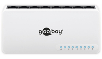 Vorschau: goobay Netzwerk-Switch 71224, 8-Port, weiß