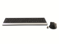 Vorschau: MEDIARANGE Funk-Tastatur- und Maus-Set MROS105, QWERTZ, schwarz-silber
