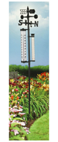 Vorschau: KINZO Garten-Thermometer 150x24x10 cm, Regenmesser