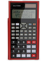 Vorschau: Wissenschaftlicher Taschenrechner D1-5, Dual-Power, rot