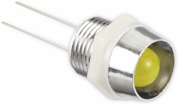 LED-Signalleuchte, Kontrollleuchte, 2,2 V-, 6 mm, gelb