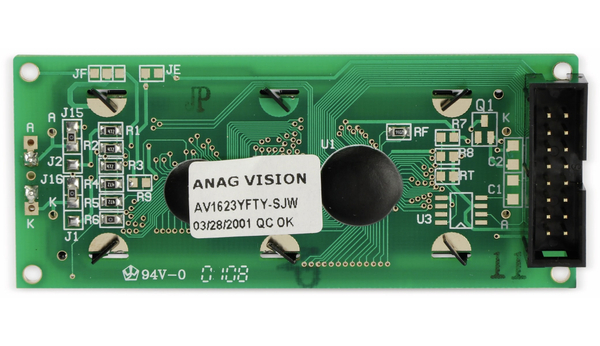 ANAG VISION LCD-Modul, AV1623YFTY-SJW, 16X2 - Produktbild 3