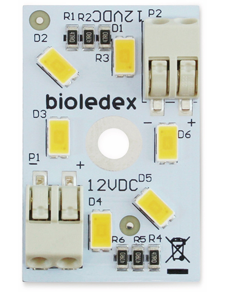 BIOLEDEX LED-Modul, 40x25 mm, 12 V-, 3,0 W, 270 Lm, 3000 k, warmweiss