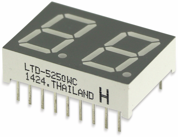 LiteOn LED-Anzeige LTD-5250WC, 2 Digit - Produktbild 2