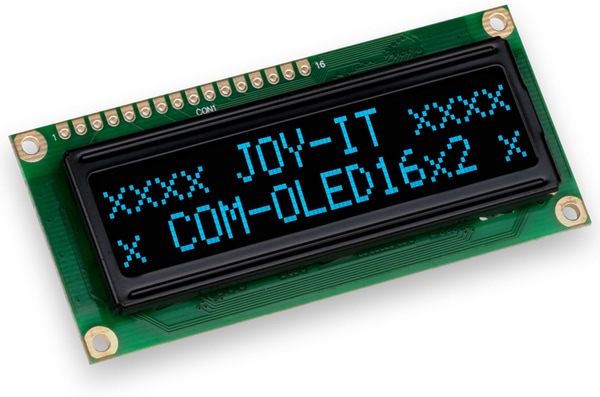 JOY-IT Display, Zeichenstellen OLED, 16x2, Blau auf Schwarz, I2C