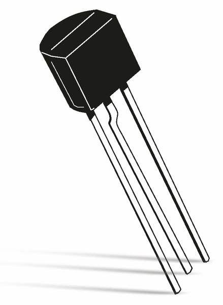 Transistor BC327-16, PNP, 45 V, 0,8 A, TO92
