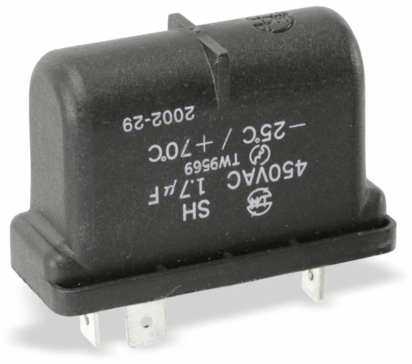 Motorbetriebskondensator SH, 1,7 µF, 450 V~, liegend - Produktbild 2
