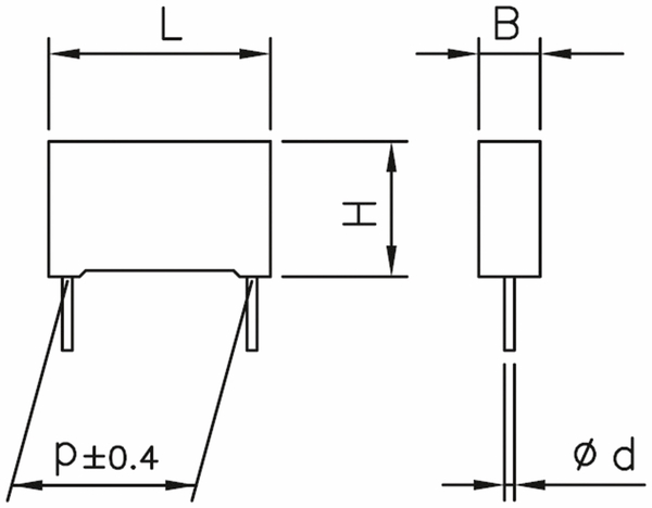 KEMET Entstörkondensator, 2,2nF, 300V - Produktbild 2