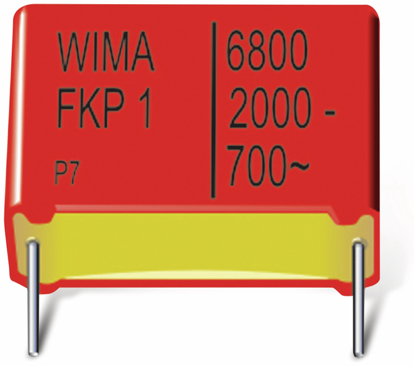 WIMA Folienkondensator, FKP1R031007D00KSSD, 0,1UF, 1250V