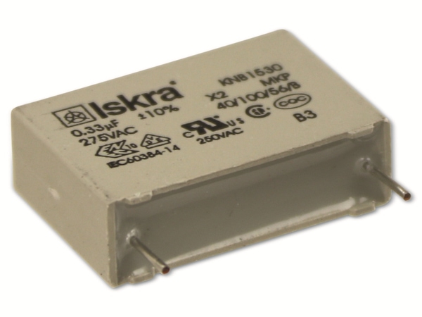 MKP-Entstörkondensator KNB1530, 0,33 µF/275 V~ - Produktbild 2