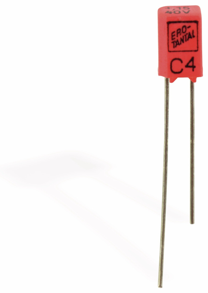 Tantal-Kondensator, radial, 0,15 µF, 40 V-