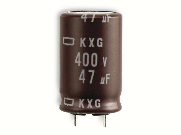 Elko, 47 µF/400 V, NIPPON CHEMI-CON KXG - Produktbild 2