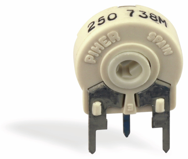 Piher Potentiometer PTC15LH05, 15 mm, 250R, lin, 0,5 W - Produktbild 3