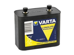VARTA Laternenbatterie 4R25-2, 6 V-/19 Ah