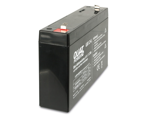 QUATPOWER Blei-Akkumulator LB7.2-6, 6 V-/7,2 Ah - Produktbild 2
