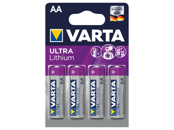 VARTA Mignon-Lithiumbatterie ULTRA, 4 Stück - Produktbild 2