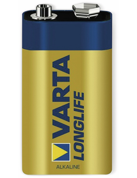VARTA 9V-Blockbatterie LONGLIFE, 1St.