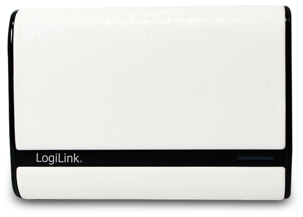 LogiLink USB Powerbank 7800 mA, 2x USB-Port, weiß Lederoptik - Produktbild 2
