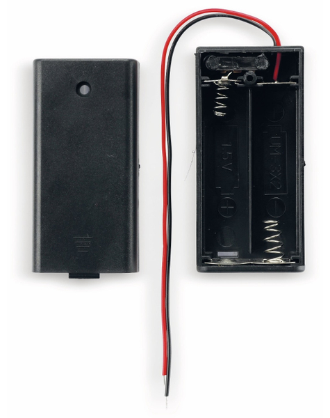 GOOBAY Batteriehalter, 2 x Mignon AA, Schalter - Produktbild 2