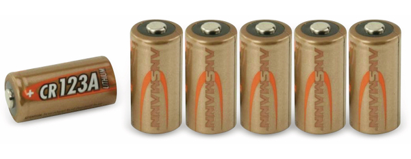 ANSMANN Lithium-Batterie CR123A, 6 Stück