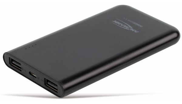 Ansmann USB Powerbank, Pb5.4, 5000mA, schwarz, 2x USB Port