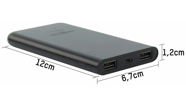 Ansmann USB Powerbank, Pb5.4, 5000mA, schwarz, 2x USB Port - Produktbild 3