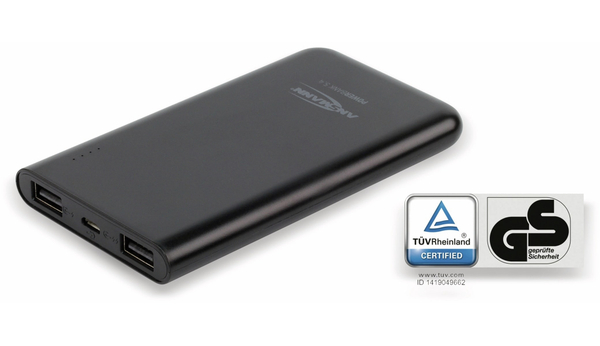 Ansmann USB Powerbank, Pb5.4, 5000mA, schwarz, 2x USB Port - Produktbild 4