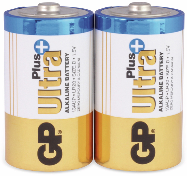 GP Mono-Batterien ULTRA PLUS ALKALINE, 2 Stück