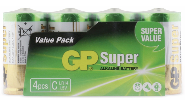 GP Baby-Batterie-Set SUPER Alkaline 4 Stück - Produktbild 5