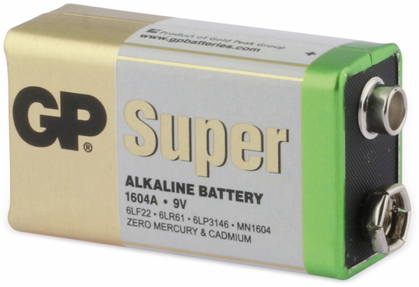 GP 9V-Block-Batterie-Set SUPER Alkaline 10 Stück - Produktbild 2
