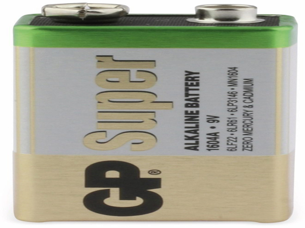 GP 9V-Block-Batterie-Set SUPER Alkaline 10 Stück - Produktbild 4