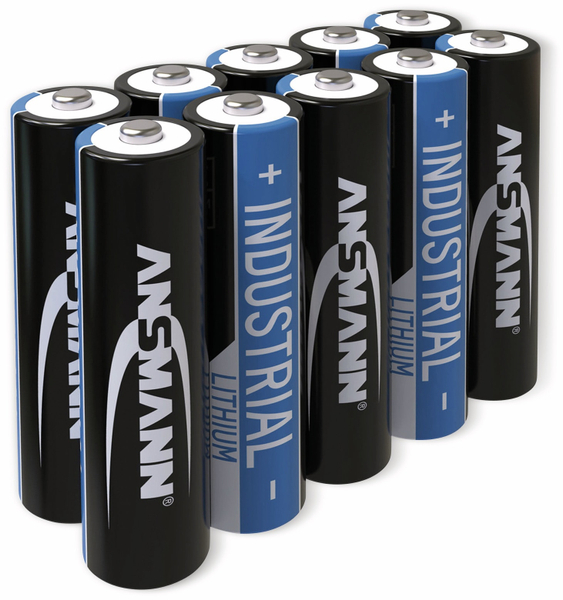 ANSMANN Lithium-Batterie, INDUSTRIAL, Micro, 10 Stück