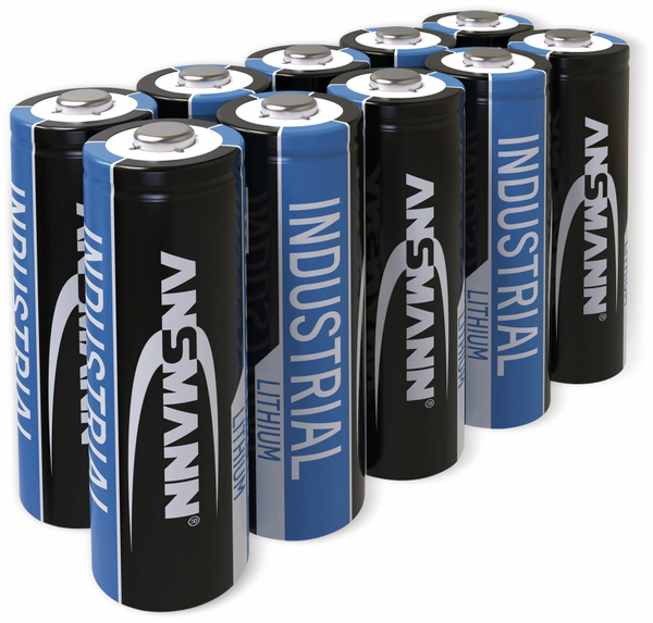 ANSMANN Lithium-Batterie, INDUSTRIAL, Mignon, 10 Stück
