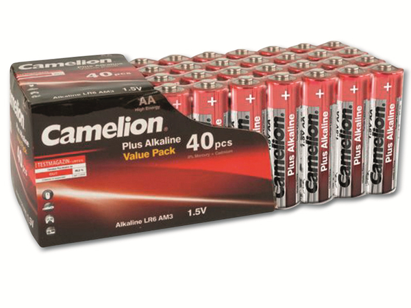 CAMELION Mignon-Batterie-Set Plus Alkaline, 40 Stück