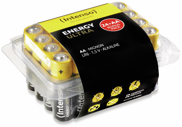INTENSO Batterie-Set Energy Ultra, AA LR06, 24 Stück - Produktbild 2