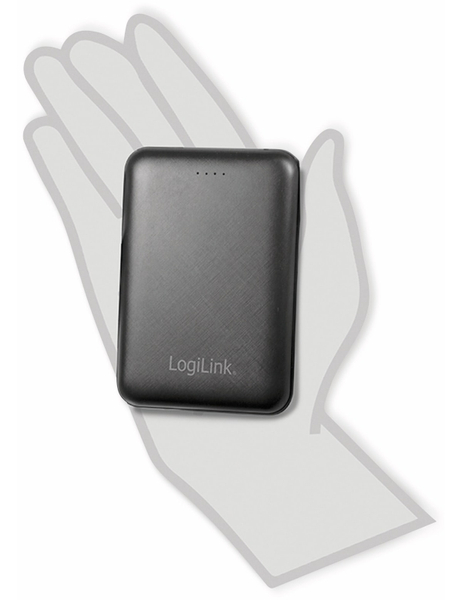 LogiLink USB Powerbank PA0191, 10000 mAh, schwarz, 2x USB Ausgang - Produktbild 3